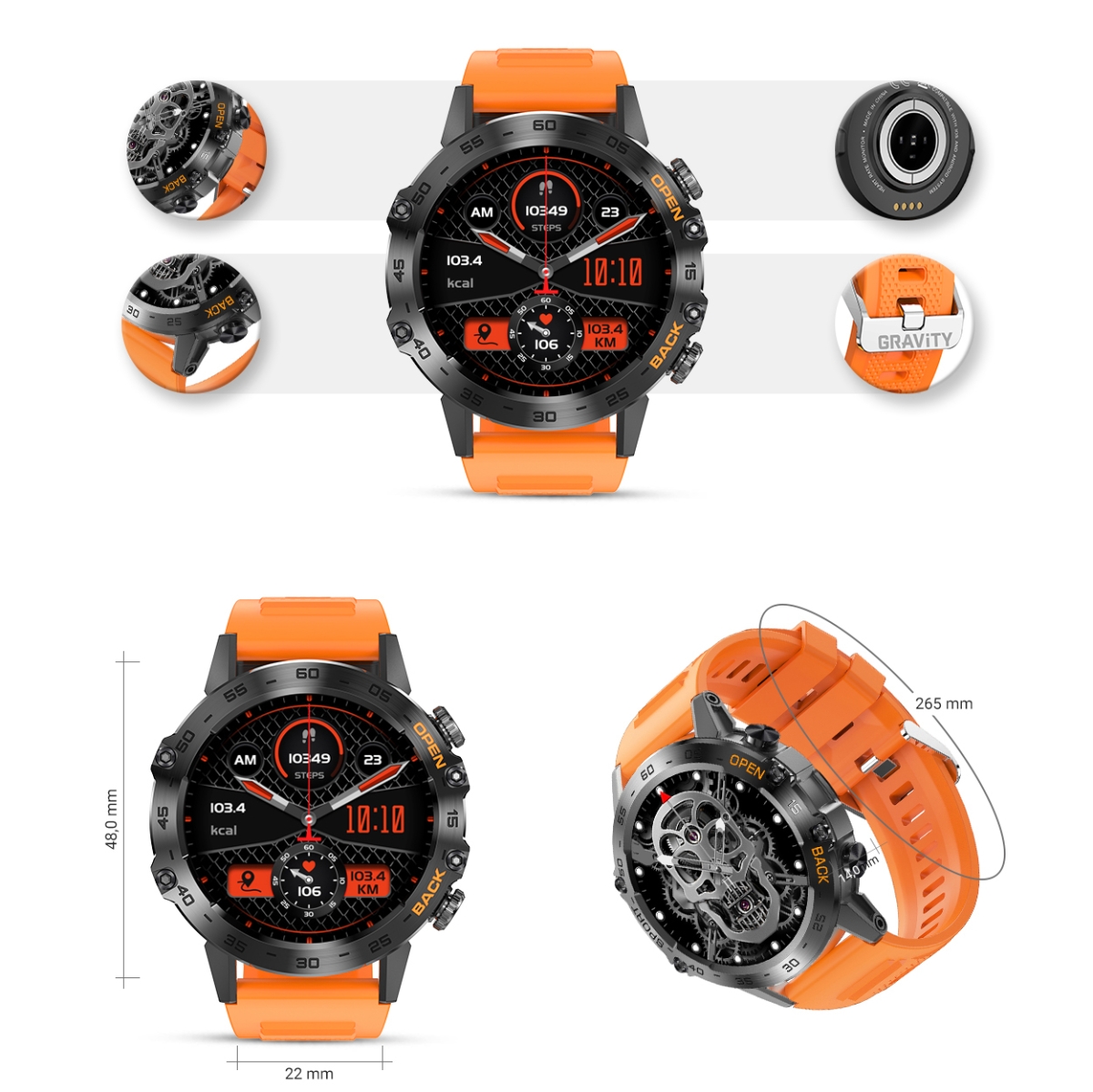 Smartwatch Gravity GT9-4 - obrazek 7
