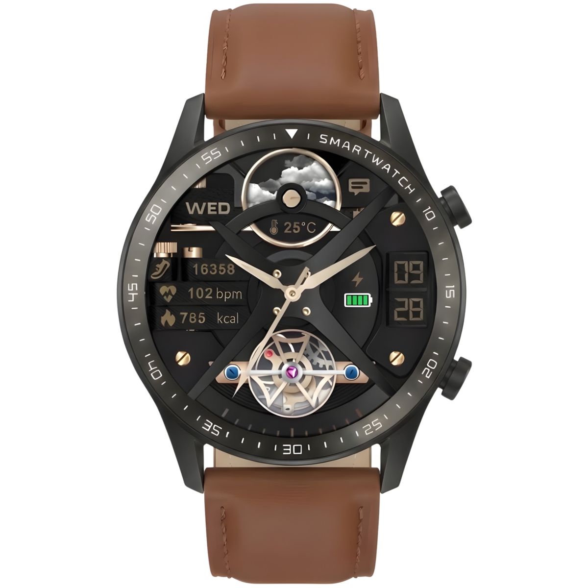 Smartwatch Gravity Czarny 2 Paski GT10-4 - obrazek 7