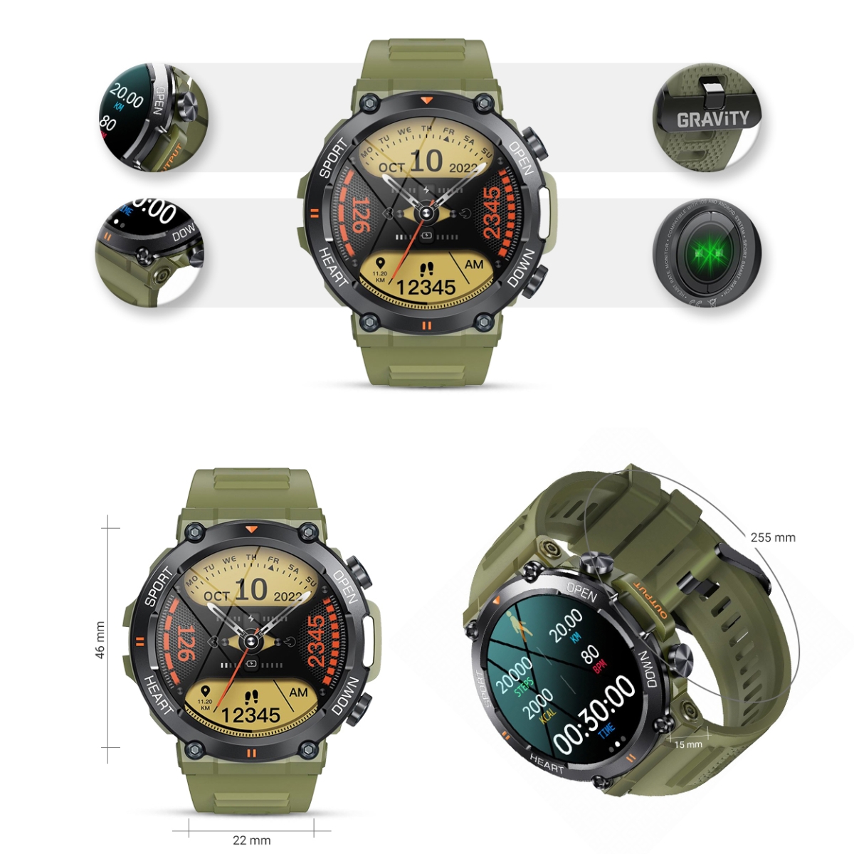 Smartwatch Gravity GT7-3 PRO - obrazek 8