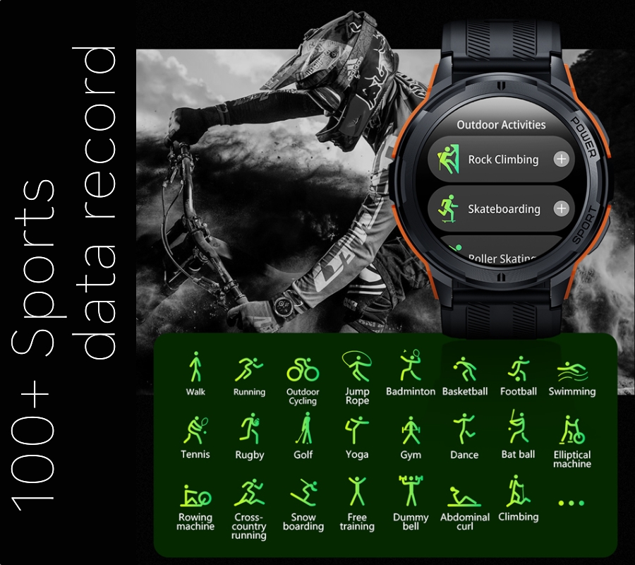 Smartwatch Męski Rubicon RNCF26-1 BLACK - obrazek 8