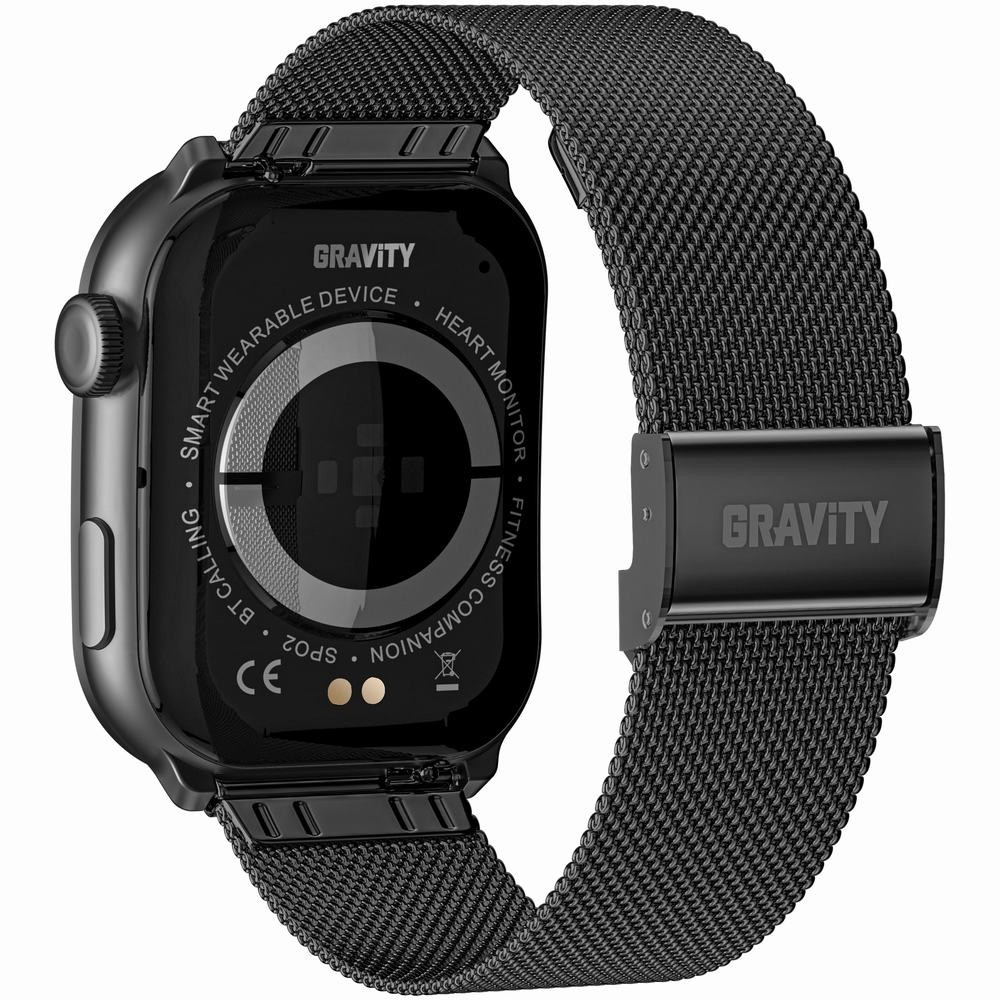 Smartwatch Męski GRAVITY GT28-2 Pasek + Bransoleta Pomarańczowo Czarny - obrazek 8