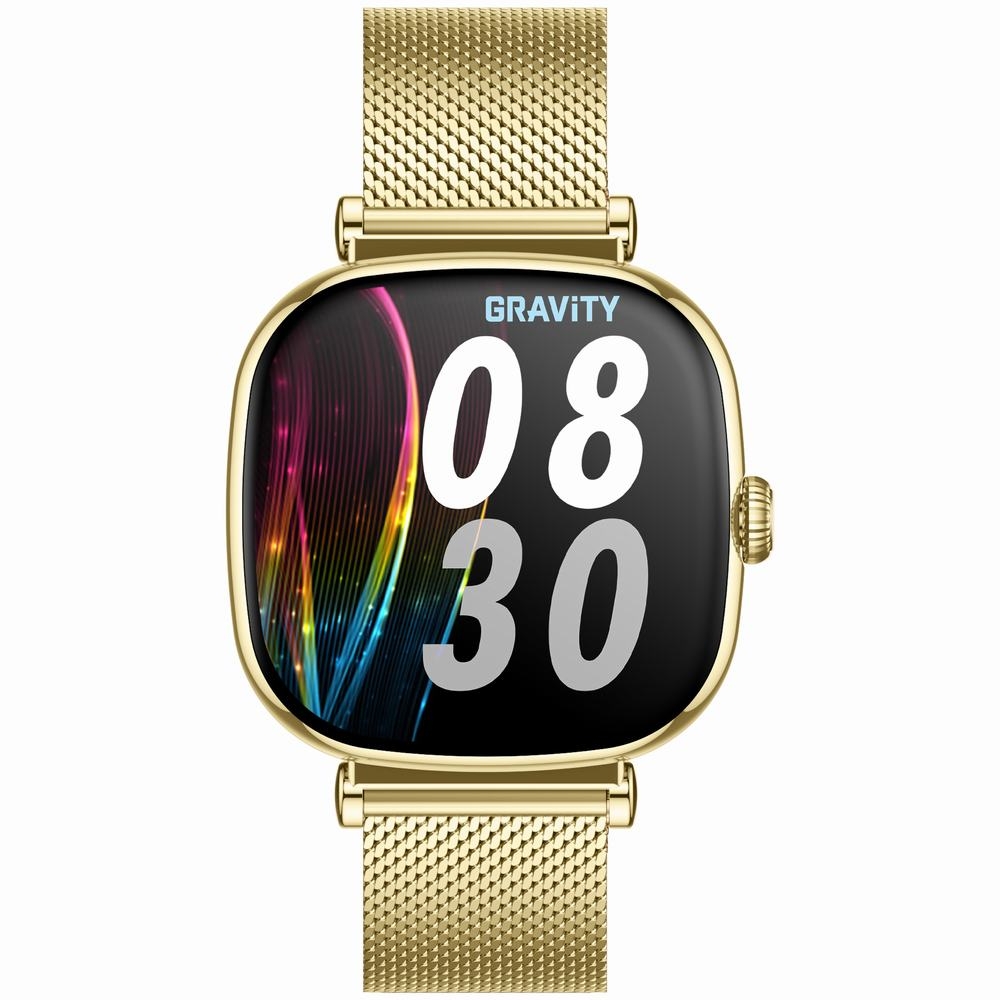 Smartwatch Gravity Złoty Bransoleta + Pasek GT32-1 - obrazek 8