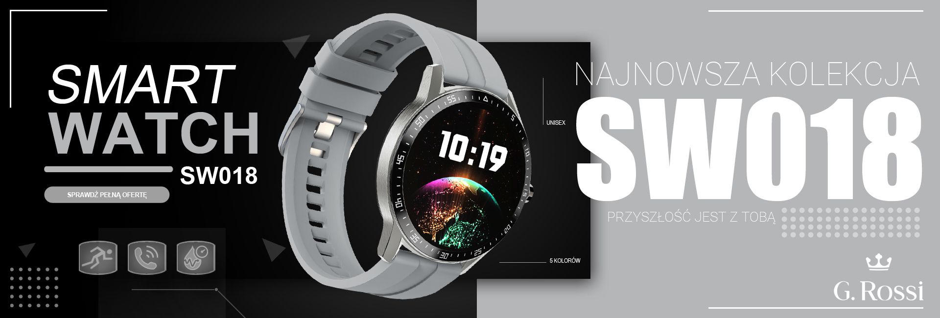 Zegarek SMARTWATCH G.ROSSI SW018-2 - obrazek 8