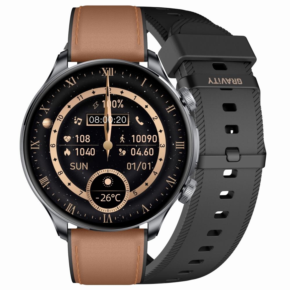 Smartwatch Gravity Czarny 2 Paski GT35-1 - obrazek 8