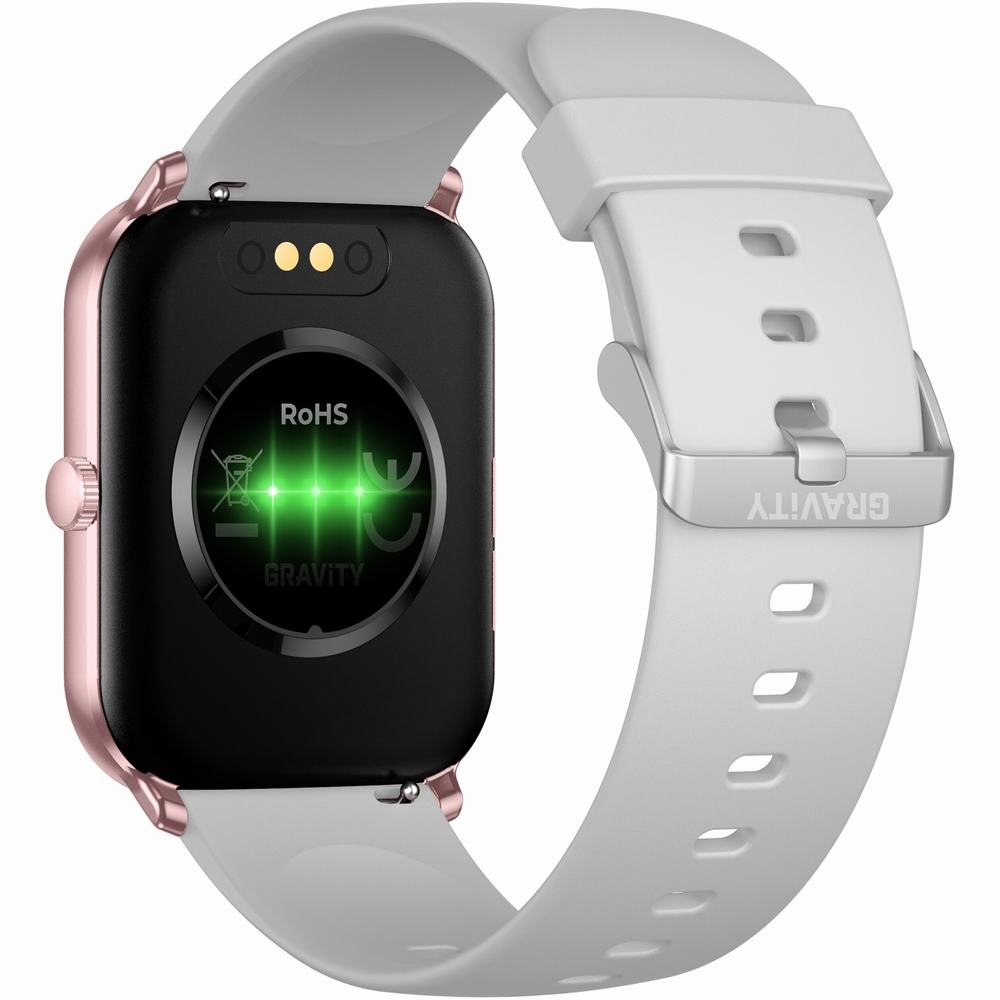 Smartwatch Gravity Różowe Złoto Szary GT36-2 - obrazek 8