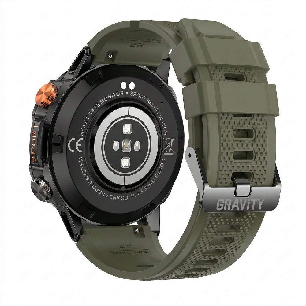 Smartwatch Gravity Czarny 2 Paski GT20-7 - obrazek 8