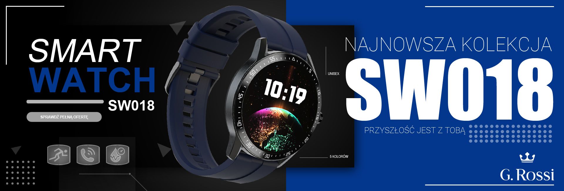 Zegarek SMARTWATCH G.ROSSI SW018-5 - obrazek 8
