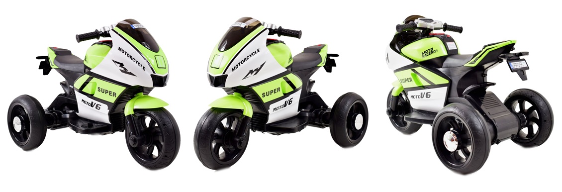 DUŻY MOTOR ŚCIGACZ STRONG 2 EXCLUSIVE, ŚWIECĄCE KOŁA, 3 KOŁOWY/HT5188 - obrazek 25