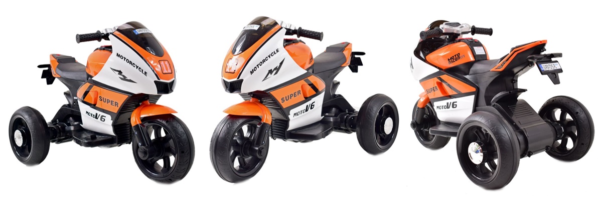 DUŻY MOTOR ŚCIGACZ STRONG 2 EXCLUSIVE, ŚWIECĄCE KOŁA, 3 KOŁOWY/HT5188 - obrazek 20