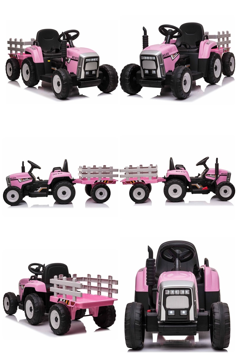SUPER TRAKTOR BLOW - NA AKUMULATOR Z PRZYCZEPĄ, MIĘKKIE KOŁA, MIEKKIE SIEDZENIE, PILOT/XMX611 - obrazek 20