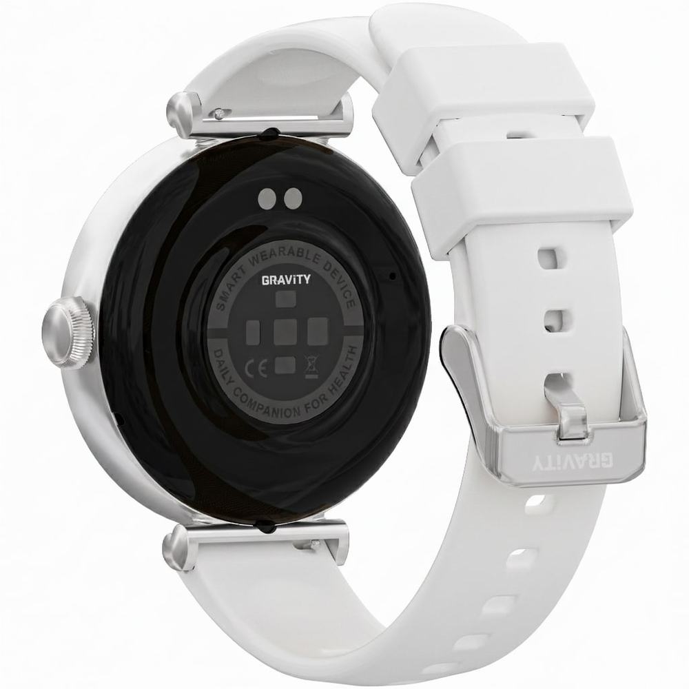 Smartwatch Gravity Srebrno Czarny 2 Paski GT26-9 - obrazek 8