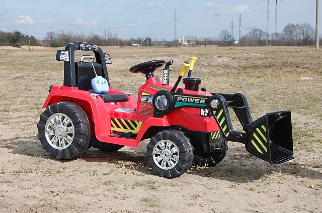 NAJMOCNIEJSZY TRAKTOR Z ŁYŻKĄ I PILOTEM 12V DWIE PRĘDKOŚCI/1005A - obrazek 6