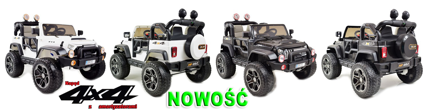 MEGA JEEP PERFECT 002B EXCLUSIVE, WOLNY START/ MIĘKKIE KOŁA HP-002B - obrazek 3