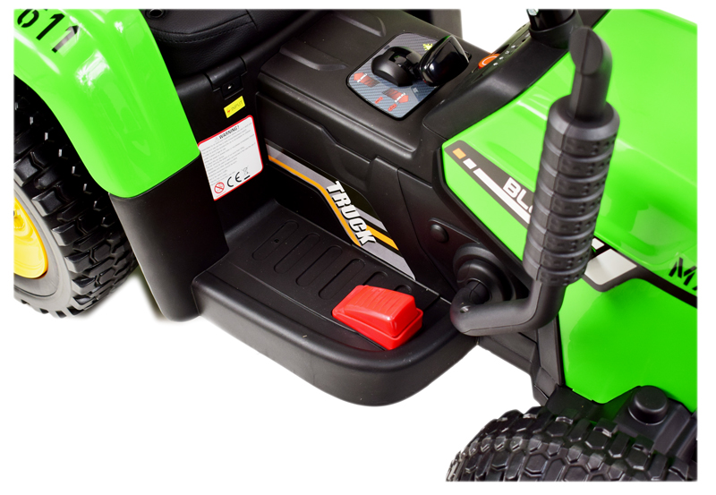 SUPER TRAKTOR BLOW - NA AKUMULATOR Z PRZYCZEPĄ, MIĘKKIE KOŁA, MIEKKIE SIEDZENIE, PILOT/XMX611 - obrazek 3