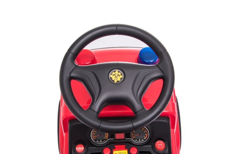 JEŹDZIK NA AKUMULATOR STRAŻ POŻARNA Z DRABINĄ I BAŃKAMI/GTS-6688-B - obrazek 2