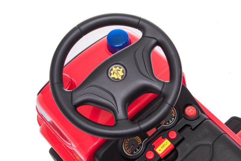 JEŹDZIK NA AKUMULATOR STRAŻ POŻARNA Z DRABINĄ I BAŃKAMI/GTS-6688-B - obrazek 3