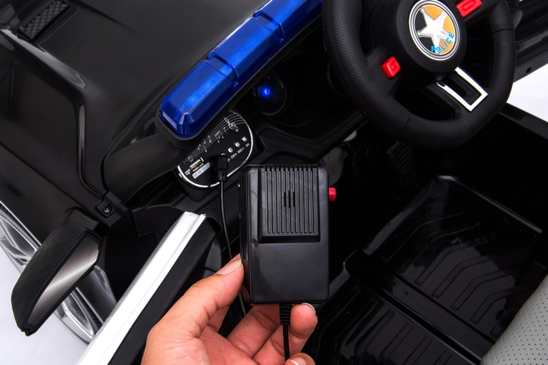 AUTO POLICJA, DŹWIĘKI, MIĘKKIE KOŁA EVA, MIĘKKIE SIEDZENIE/BBH0007 - obrazek 8