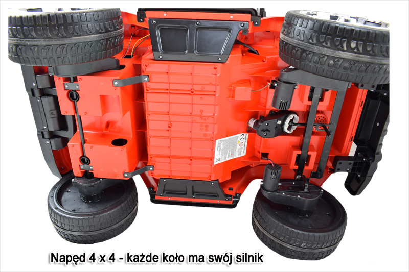 MEGA JEEP SUNSHINE, NAPĘD 4X4, 2X12V, WOLNY START/ MIĘKKIE KOŁA, BLUETOOTH, RADIO EXCLUSIVE/2388 - obrazek 4