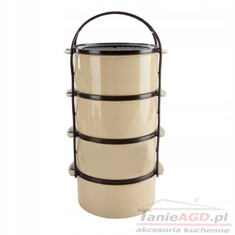 4-poziomowa Menażka Obiadowa Plastikowa ORION 4x1,5 L - obrazek 3