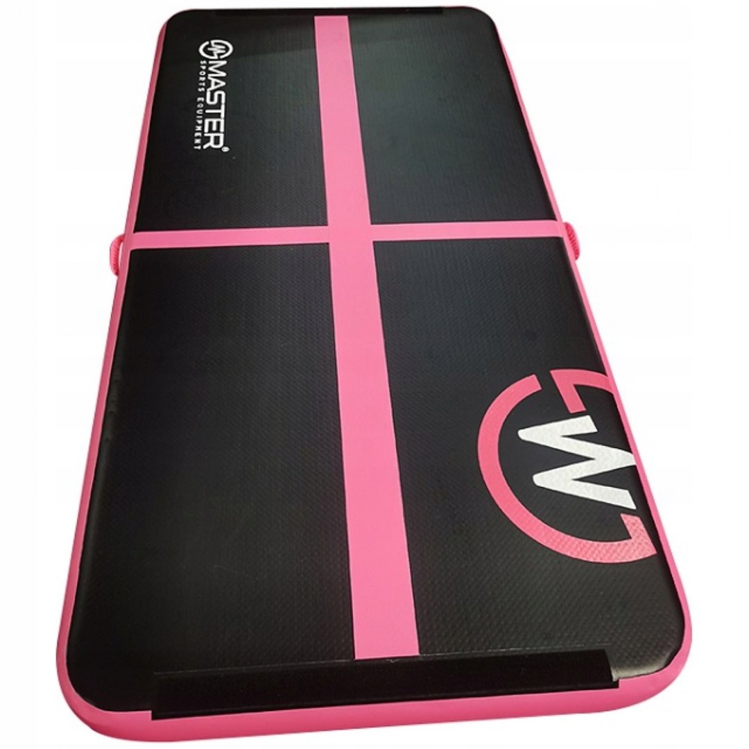 AirTrack Dmuchana Mata Gimnastyczna MASTER 200 x 100 x 10 cm Black-Pink - obrazek 2