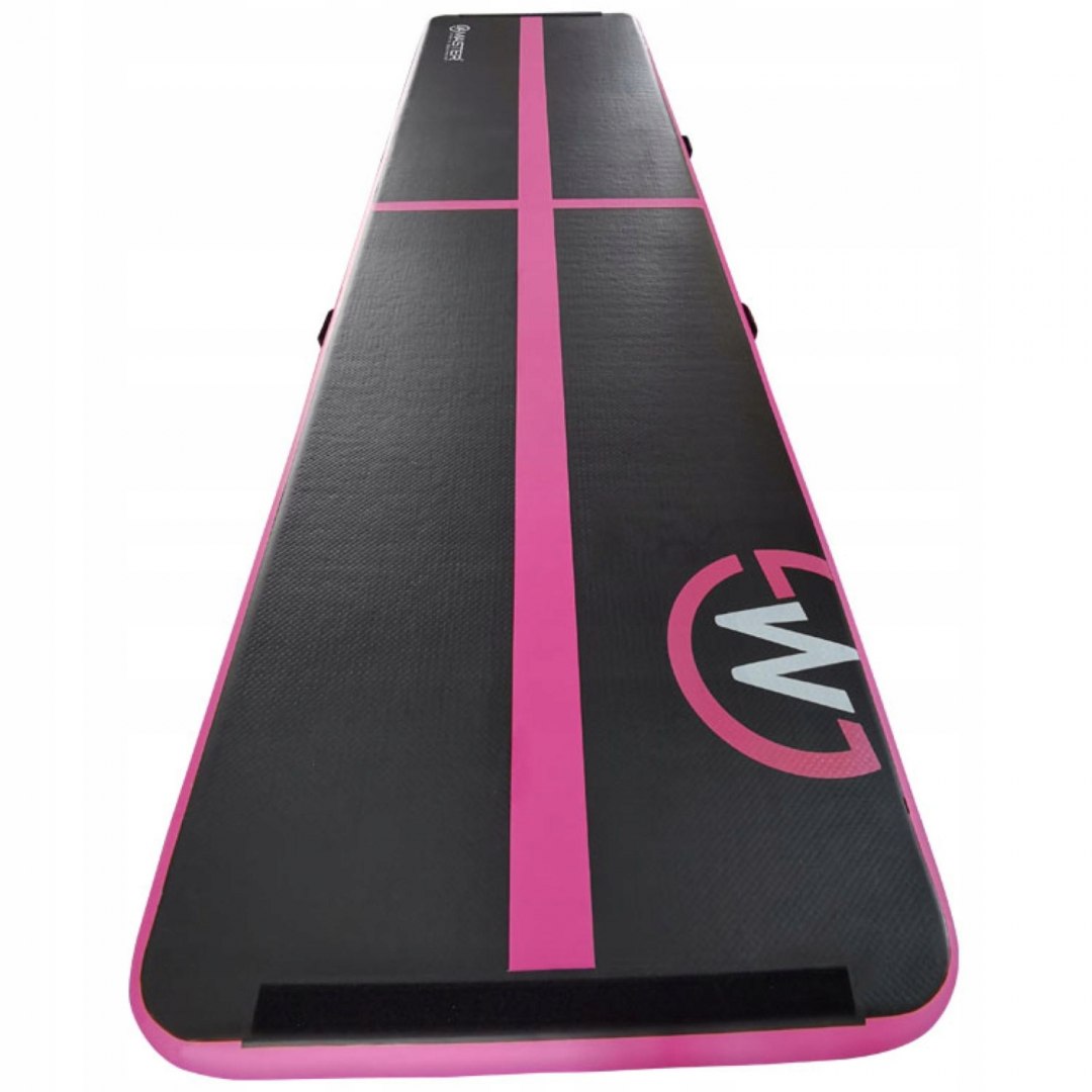 AirTrack Dmuchana Mata Gimnastyczna MASTER 500 x 100 x 10 cm Black-Pink - obrazek 2