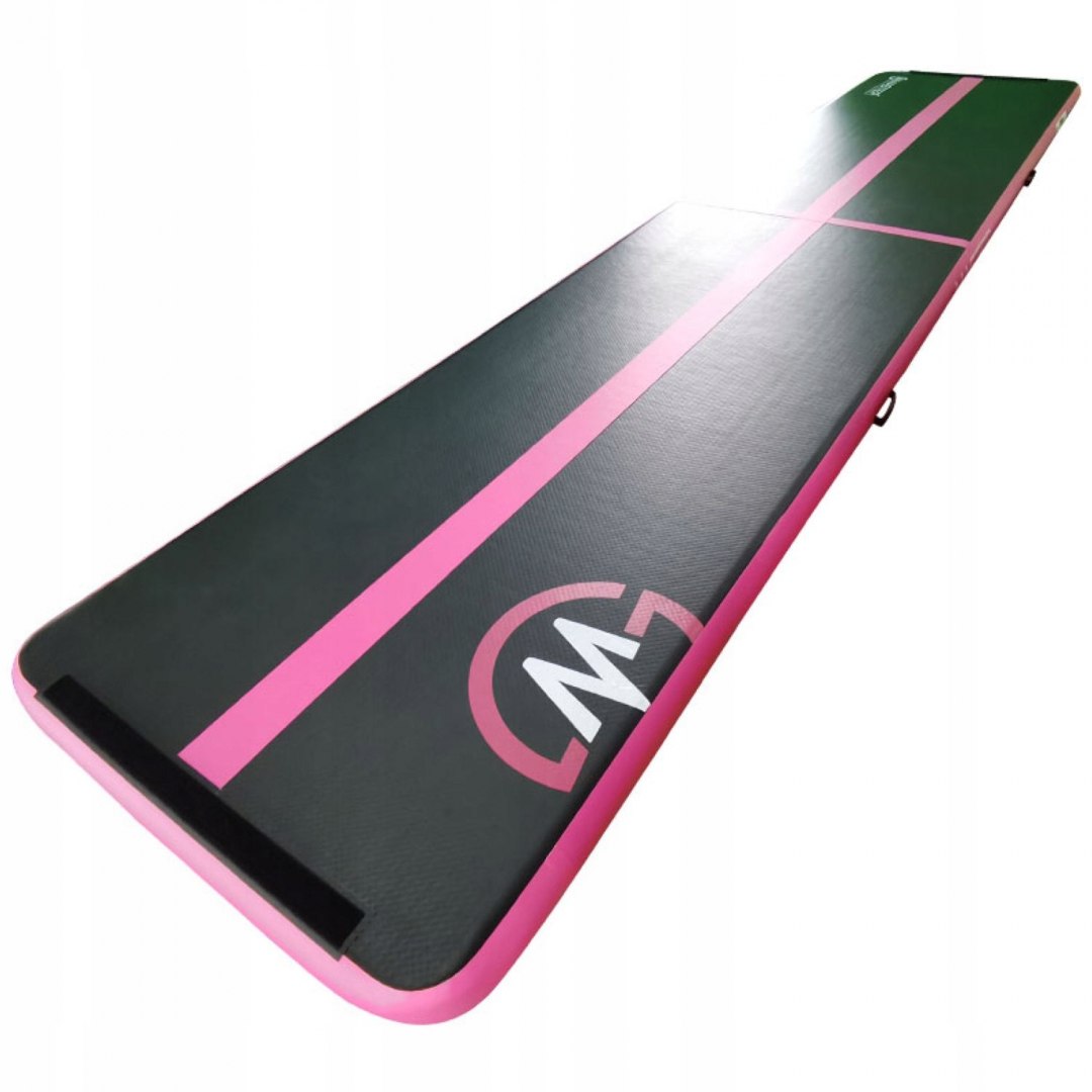 AirTrack Dmuchana Mata Gimnastyczna MASTER 500 x 100 x 10 cm Black-Pink - obrazek 4