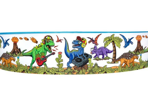 Basen Brodzik dla Dzieci do Kąpieli Zabawy Ogrodowy Dinozaury 244 x 46 cm - obrazek 2
