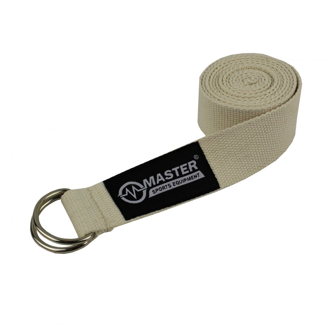 Bawełniany Pasek do Jogi MASTER 183 x 3,8 cm - obrazek 3
