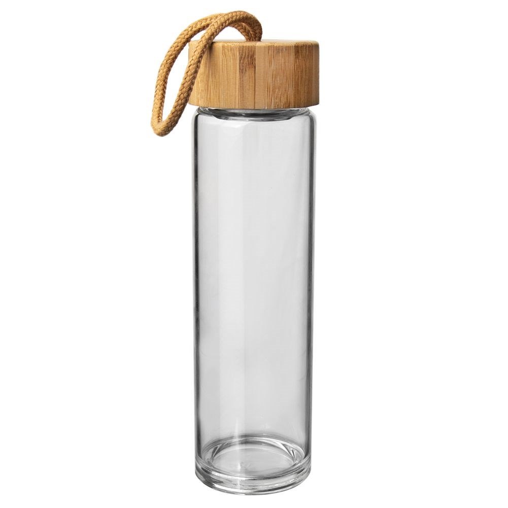 Butelka na Wodę Napoje Szklana z Sitkiem Fitrowanie Szczelna ORION 450 ml - obrazek 2