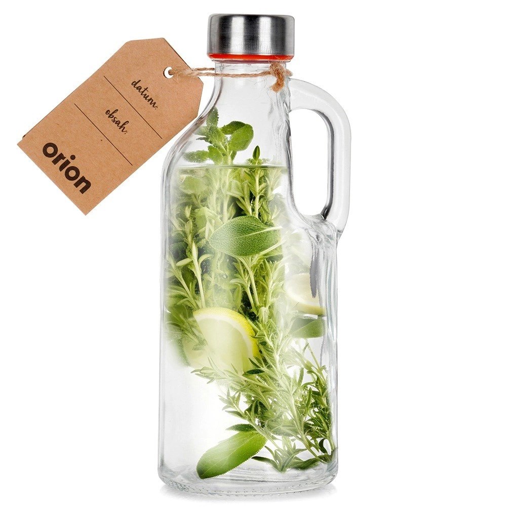 Butelka Szklana z Uchwytem ORION 550 ml Szczelna Retro do Zmywarki