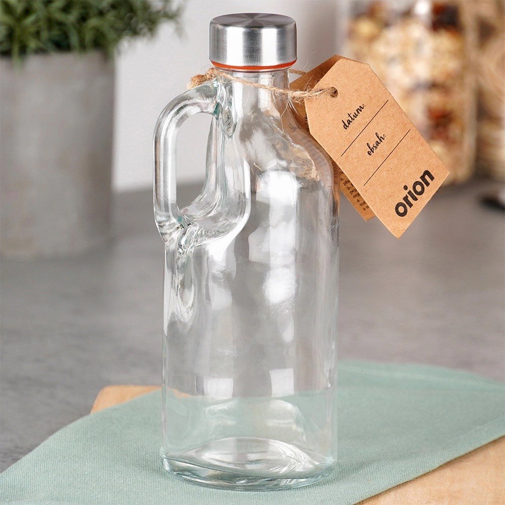 Butelka Szklana z Uchwytem ORION 550 ml Szczelna Retro do Zmywarki - obrazek 2