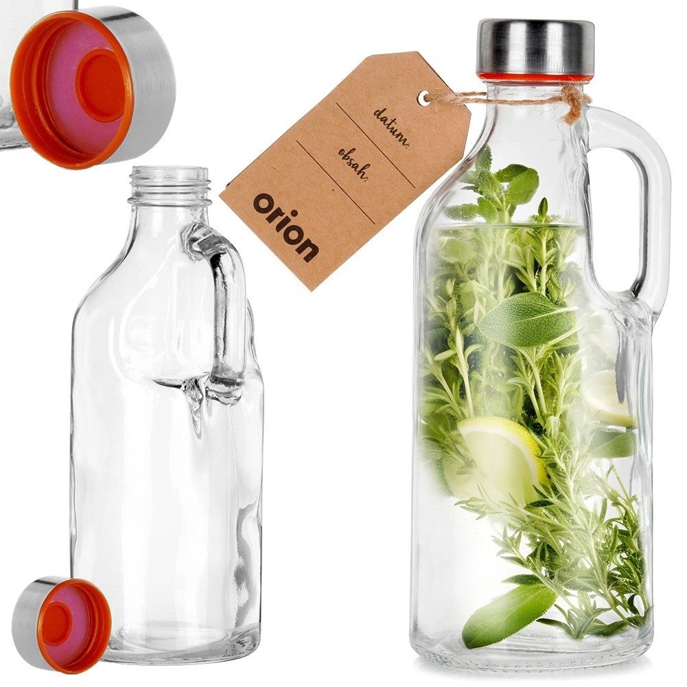 Butelka Szklana z Uchwytem ORION 550 ml Szczelna Retro do Zmywarki - obrazek 6