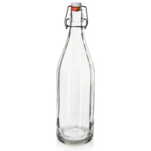 Butelka Szklana ORION 750 ml z Klipsem Retro na Wino Lemonadę lub Soki