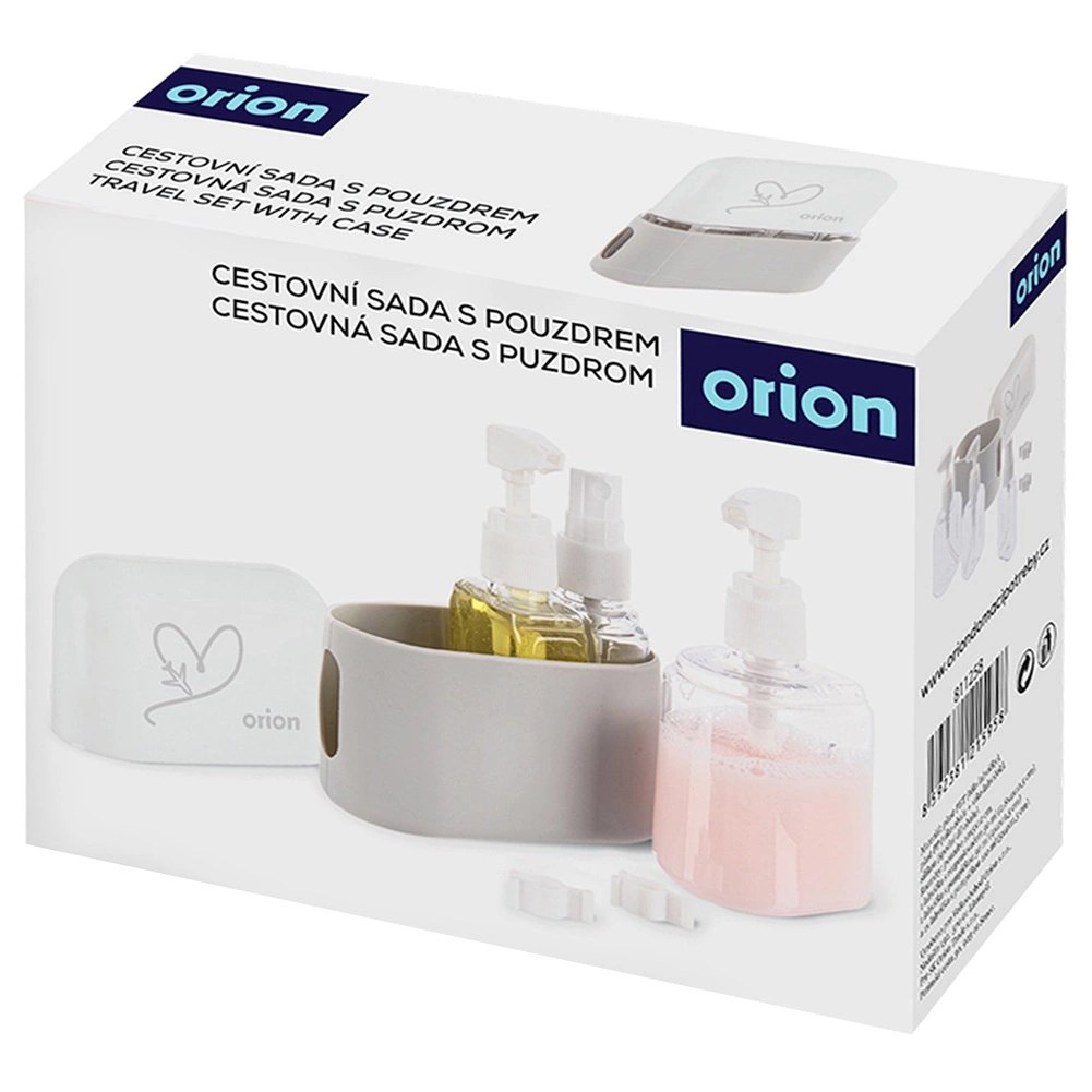 Butelki Pojemniki Podróżne ORION w Etui 4 el. na Kosmetyki do Samolotu - obrazek 6