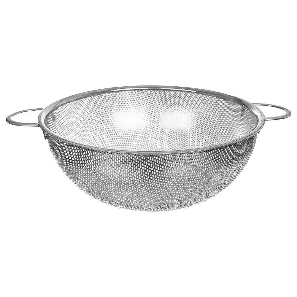 Cedzak Durszlak z Uchwytami do Makaronu Warzyw Owoców Stalowy ORION 28,5 cm