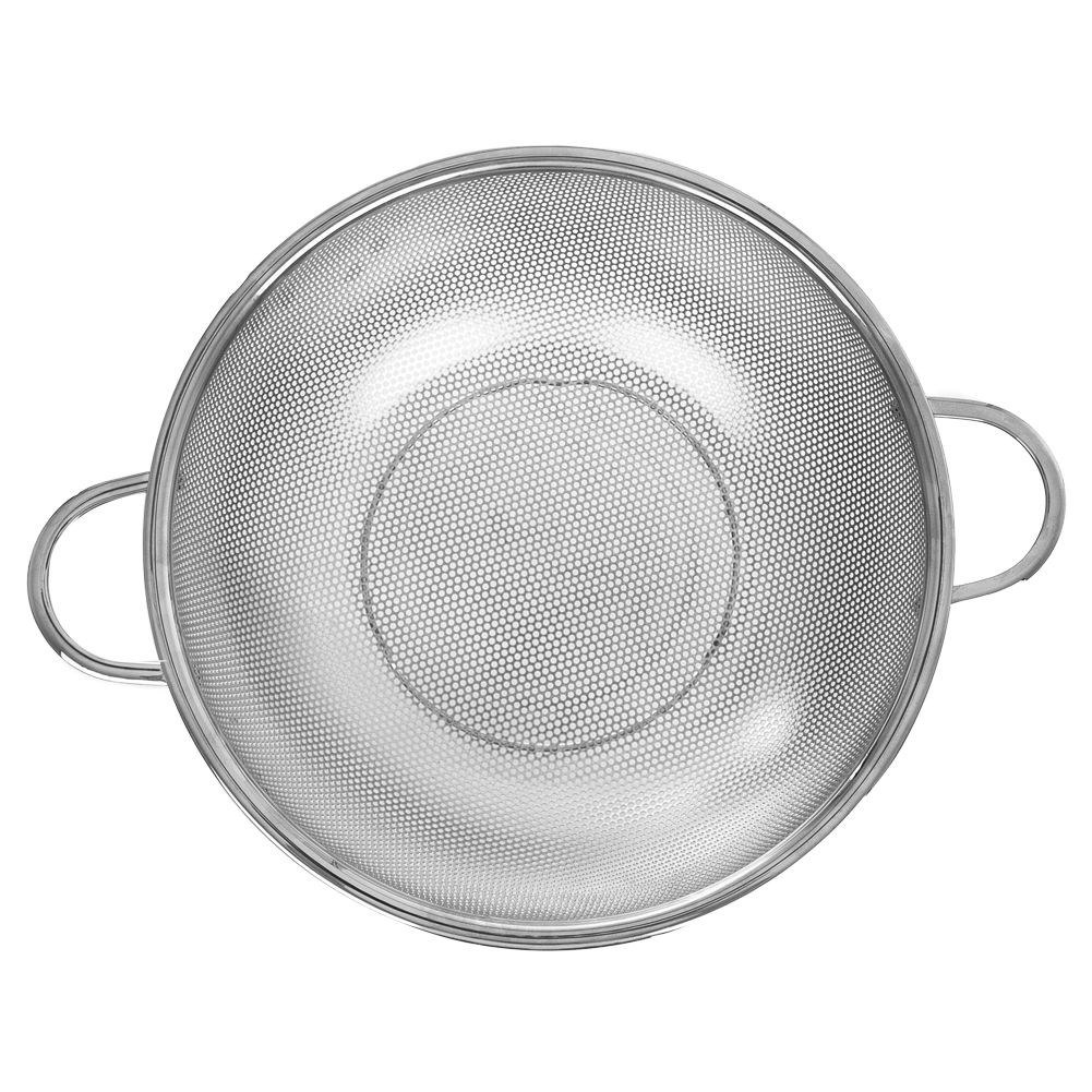 Cedzak Durszlak z Uchwytami do Makaronu Warzyw Owoców Stalowy ORION 28,5 cm - obrazek 3