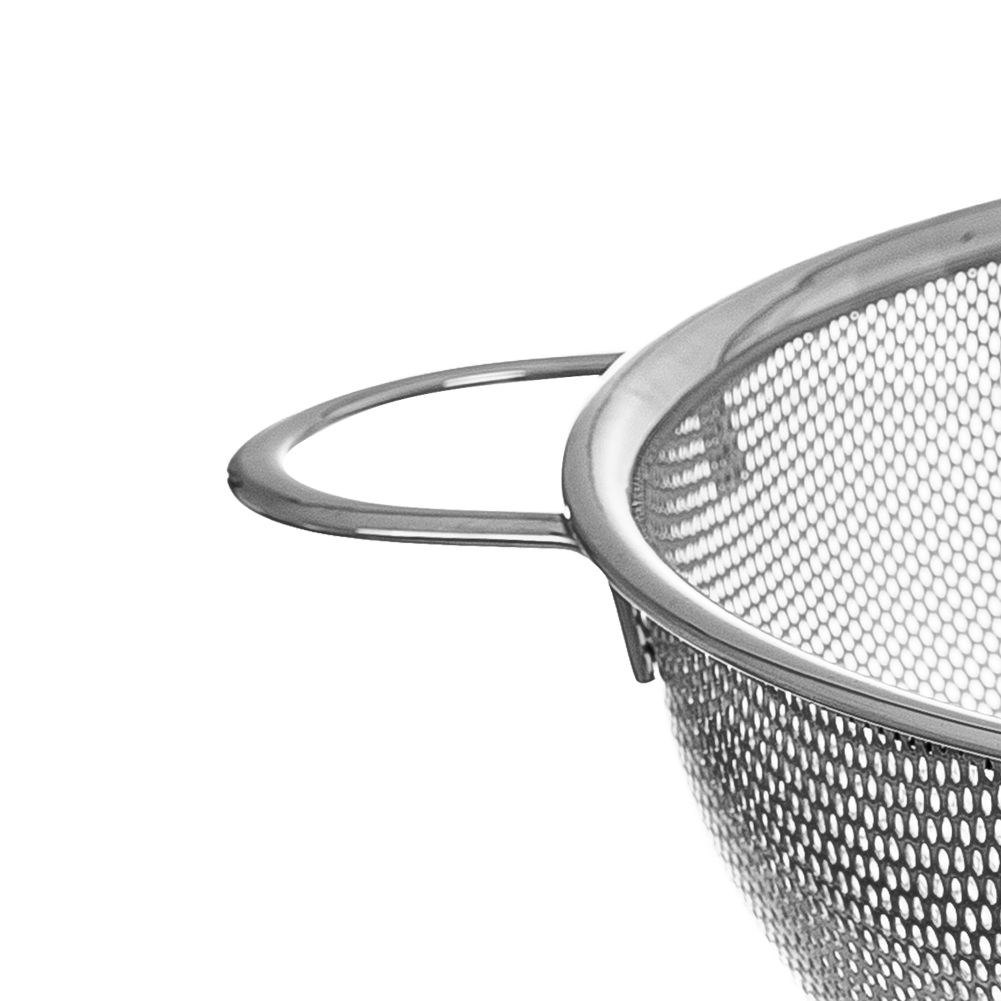 Cedzak Durszlak z Uchwytami do Makaronu Warzyw Owoców Stalowy ORION 28,5 cm - obrazek 5