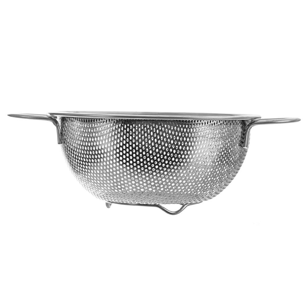 Sitko Cedzak Kuchenny Miska do Owoców Warzyw Makaronu Stalowy ORION 16,5 cm - obrazek 3