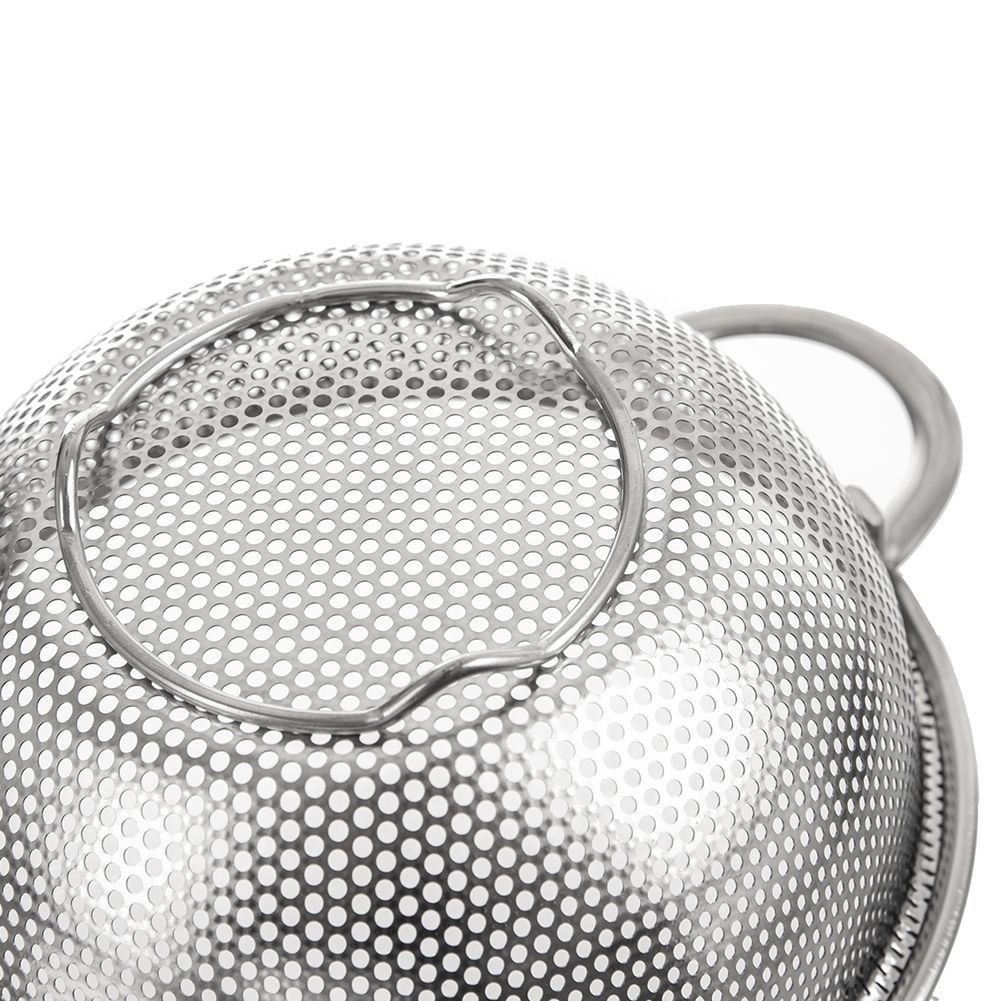 Sitko Cedzak Kuchenny Miska do Owoców Warzyw Makaronu Stalowy ORION 16,5 cm - obrazek 5