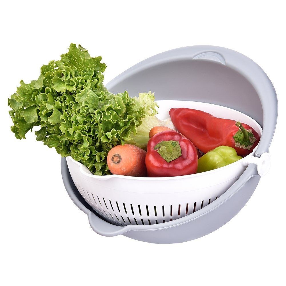 Miska z Obrotowym Cedzakiem ORION 25 cm Bez BPA do Mycia i Odcedzania - obrazek 3