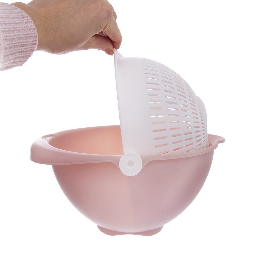 Miska z Obrotowym Cedzakiem ORION 25 cm Bez BPA do Mycia i Odcedzania - obrazek 4