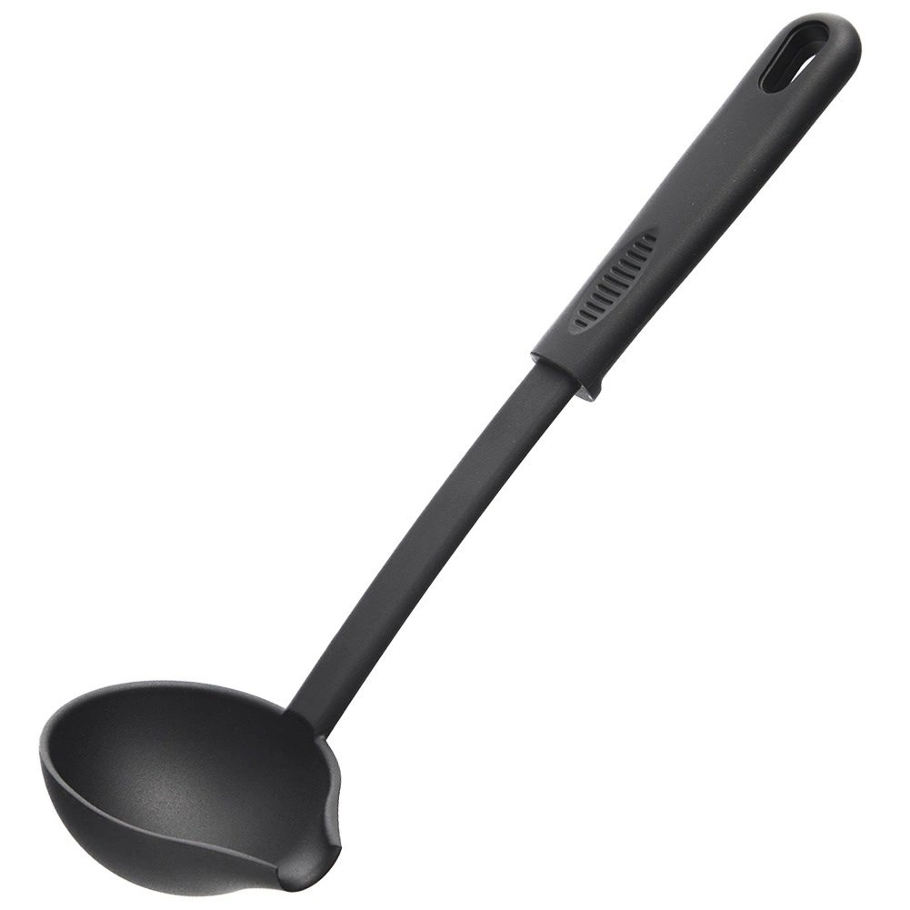 Chochla Kuchenna ORION BLACKLINE 60 ml 29 cm Czarna z Wylewką do Zupy