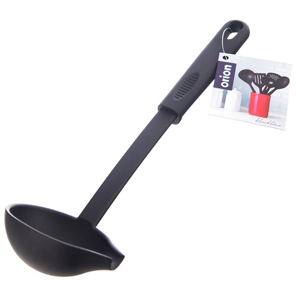 Chochla Kuchenna ORION BLACKLINE 60 ml 29 cm Czarna z Wylewką do Zupy - obrazek 5
