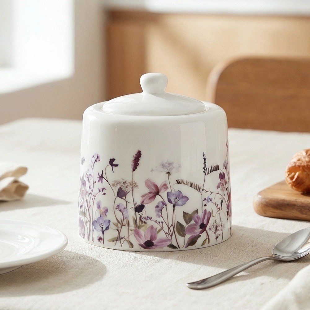 Cukiernica Porcelanowa z Pokrywką Louka 320 ml Polne Kwiaty ORION - obrazek 2