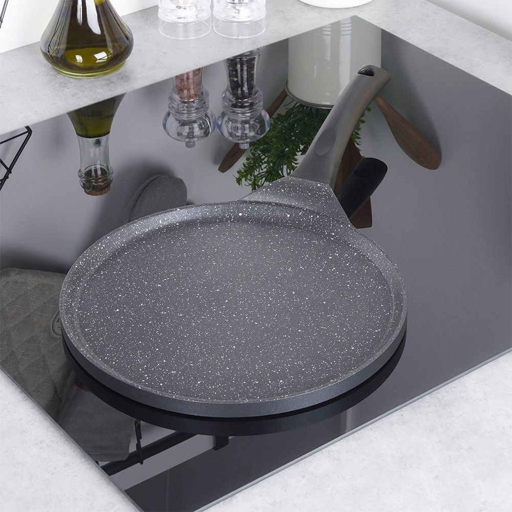 Patelnia do Naleśników Placków Granitowa Nieprzywierająca Trwała ORION 26 cm - obrazek 2