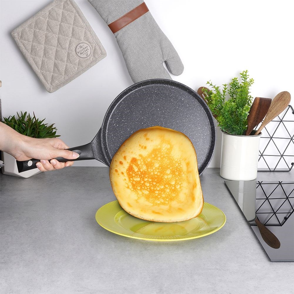 Patelnia do Naleśników Placków Granitowa Nieprzywierająca Trwała ORION 26 cm - obrazek 4