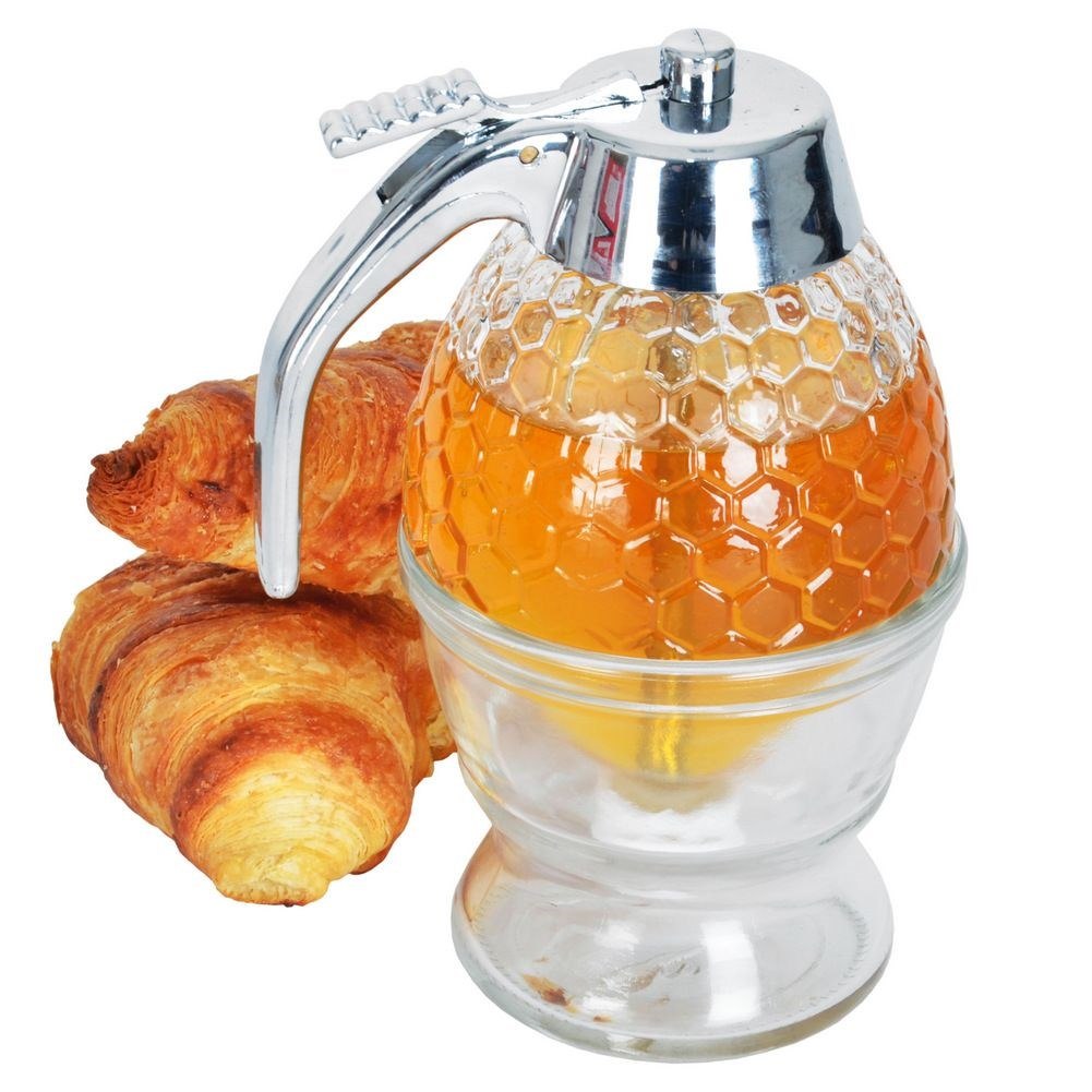 Dyspenser do Syropu Miodu Szklany Dozownik ORION 250 ml - obrazek 2