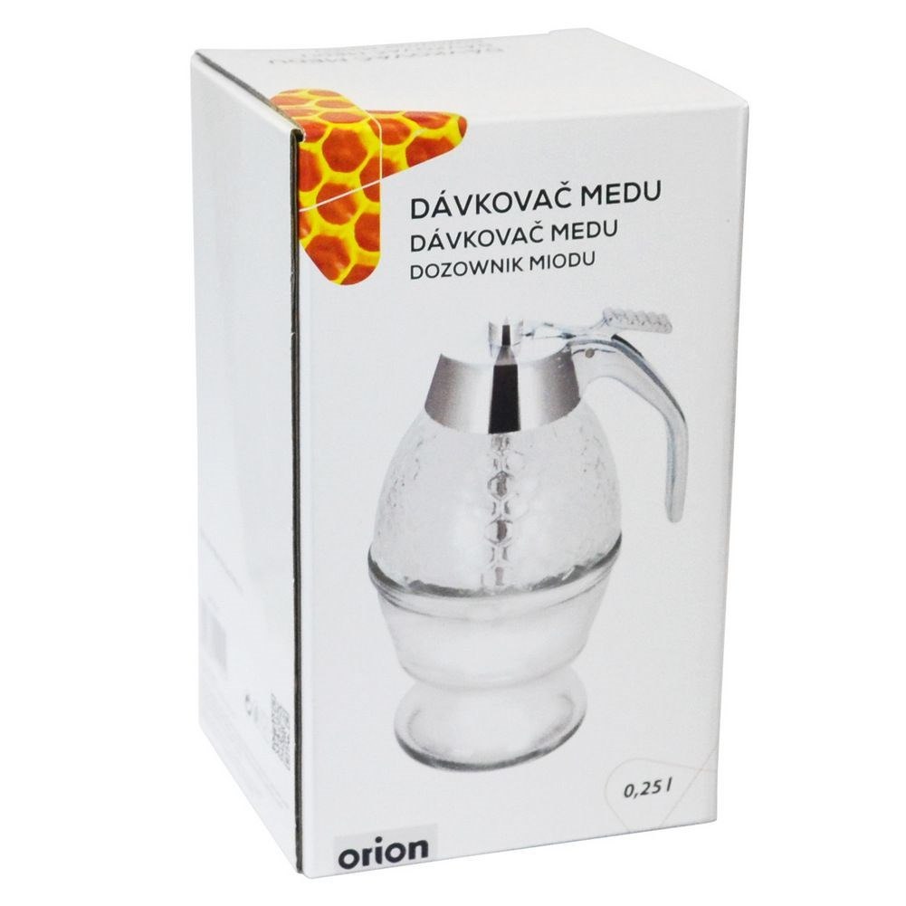 Dyspenser do Syropu Miodu Szklany Dozownik ORION 250 ml - obrazek 4