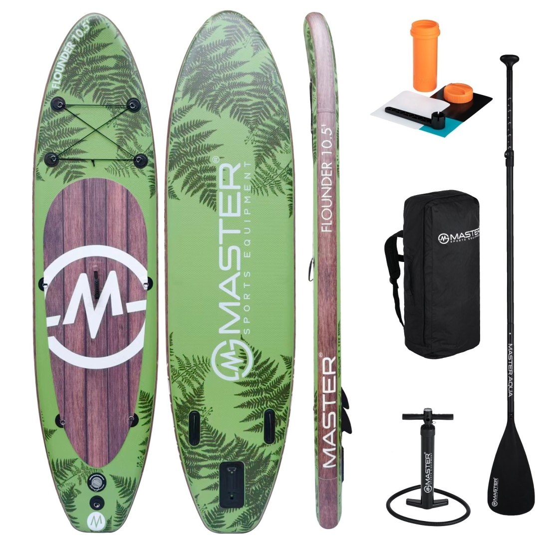 Deska SUP Paddleboard MASTER Aqua Flounder 10'5" Pompka Zestaw Komplet