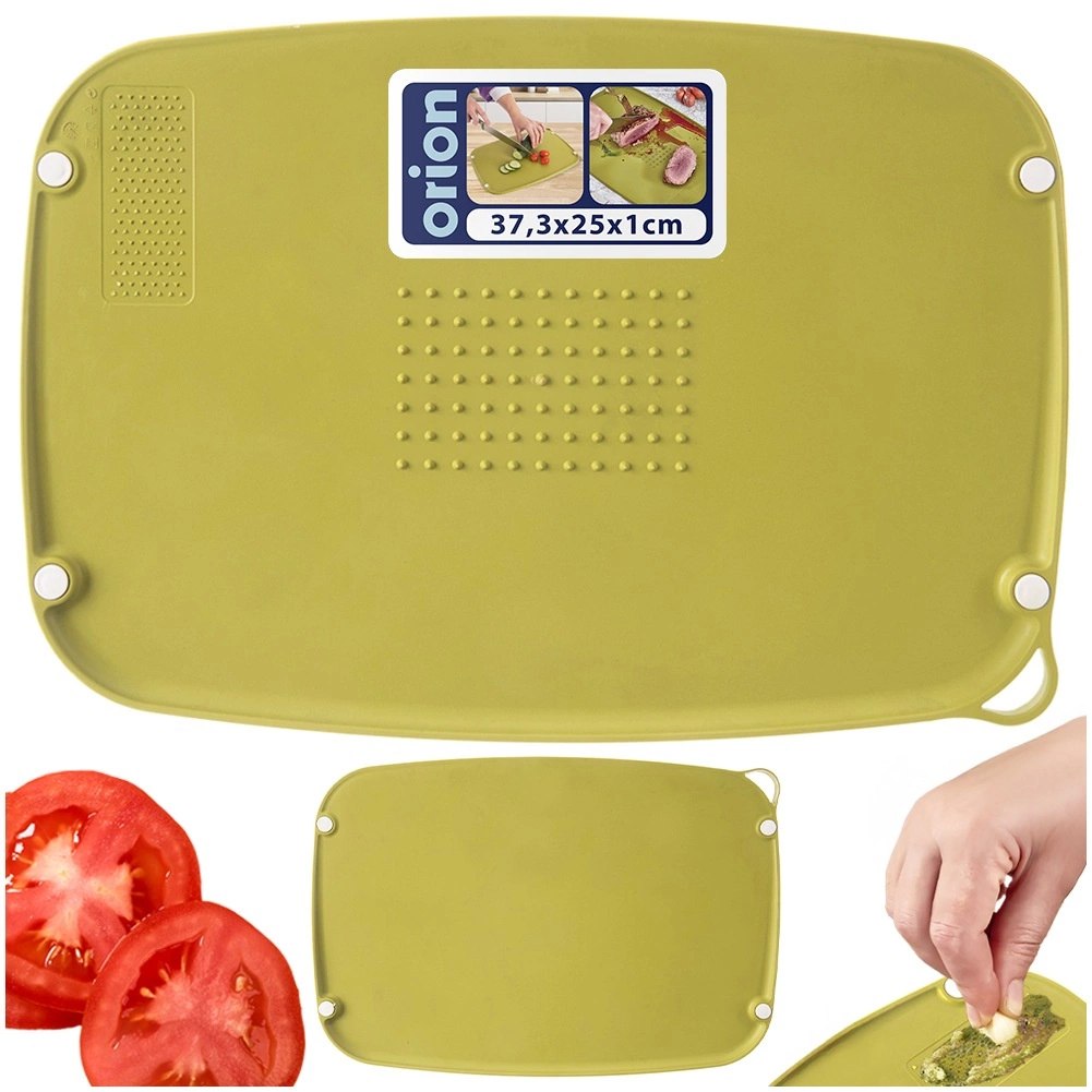 Deska do Krojenia Dwustronna ORION ELA 37,5x25 cm Zielona z Kolcami Mięsa - obrazek 6